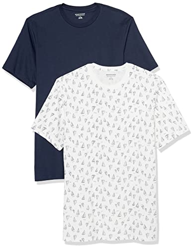 Image of Amazon Essentials Men's Slim-Fit Crewneck Short Sleeve Cotton T-Shirts