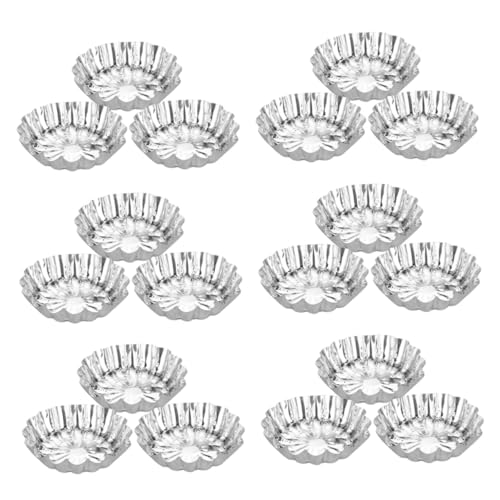 LEDMOMO 100個 入 アルミホイル 菊花盞型 耐熱 エッグタルトトレイ 厚手変形防止 ケーキ型 家用 業務用 キッチンベーキングツール
