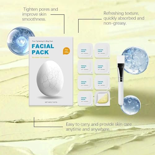 Zombie Facial Mask, Zombie Pack Face Mask, Zombie Mask Skin Care, Hydrating Skincare Face Mask For Smooth Skin Repair, Korean Firming Skin Wash Off Face Mask 1 Box, 8ea - Image 3