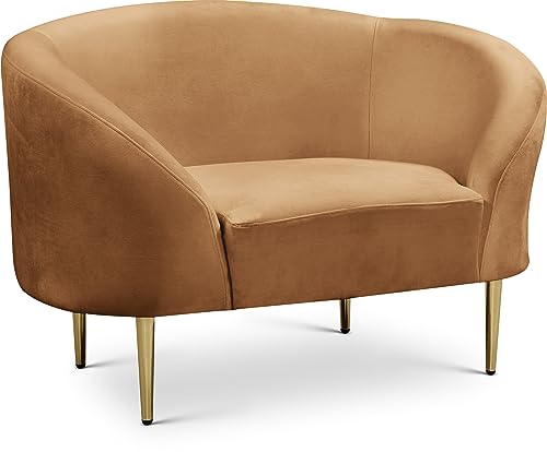 Sillón Curvo Contemporáneo Terciopelo Suela miniatura 1