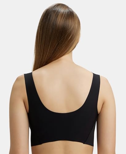 Image of Jockey 1839 Lounge Bra | Wirefree | Padded | Full Coverage | 360 Degree Stretch and Removable Pads | Microfiber Nylon Fabric