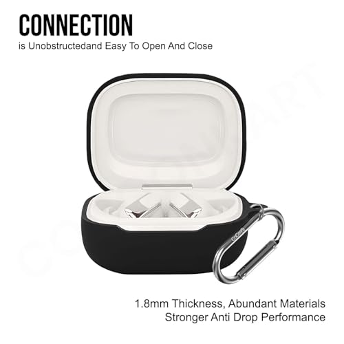 Image of Soft Silicone Case Cover for JBLL Beam 3 | Live Flex 3 | Live Buds 3 (Black)