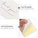 Tofficu 50pcs Adhesive Sealing Stickers for Present Boxes Rectangular Box Label Stickers Self-Adhesive Packaging Supplies and Paste for Home and Office Organization