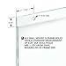 Azar 162714 Acrylic Vertical Wall Mount Sign Holder, 10 Count