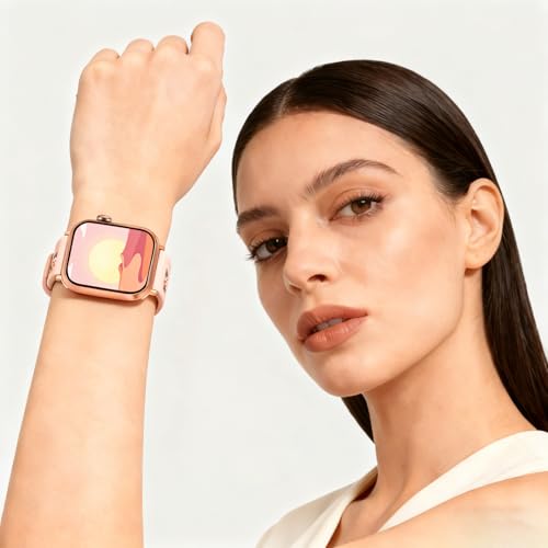 Image of HANDODO Italian Genuine Leather Band with gold chain details, Compatible with Apple Watch Series 11 10 9 8 7 6 5 4 3 2 1 SE SE2 Ultra 2 /3, SGS Certified Fashion Dressy Strap for women men