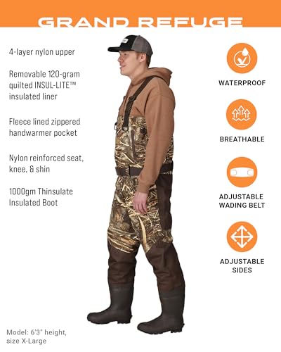 FROGG TOGGS Mens Grand Refuge Bootfoot Hunter Bootfoot Wader2