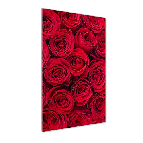 Impression sur verre rose rouge pour dynamiser une décoration murale terne