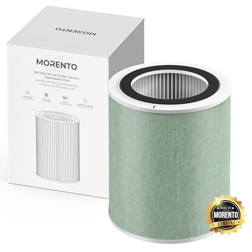 Image of MORENTO Air Purifier Replacement Filter for MR7566 Air Purifer, High-Efficiency Activated Carbon Hepa Filter，4-in-1 four-layer Air filter, Original Standard Version- 1Pack+3Modes