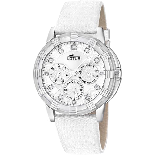 Montre femme analogique Lotus 15746/B étanche avec cadran blanc