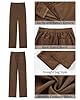 GRAPENT High Waisted Straight Leg Pants Corduroy B... #4