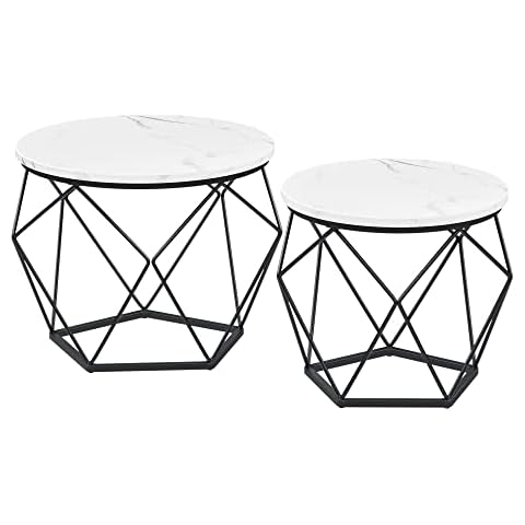 VASAGLE Lot de 2 Tables Basses Cover