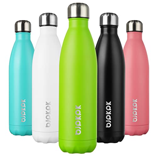 Image of BJPKPK 25 oz Insulated Water Bottle, Stainless Steel Flask, Leak Proof