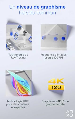 Console PS5 Édition Standard Sony avec manette DualSense blanche et SSD