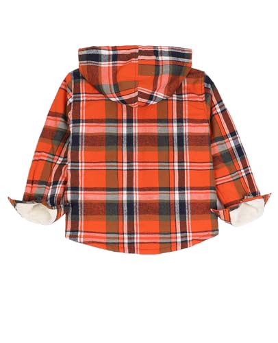 Image of ZENTHACE Boys Sherpa Fleece Lined Flannel Jacket