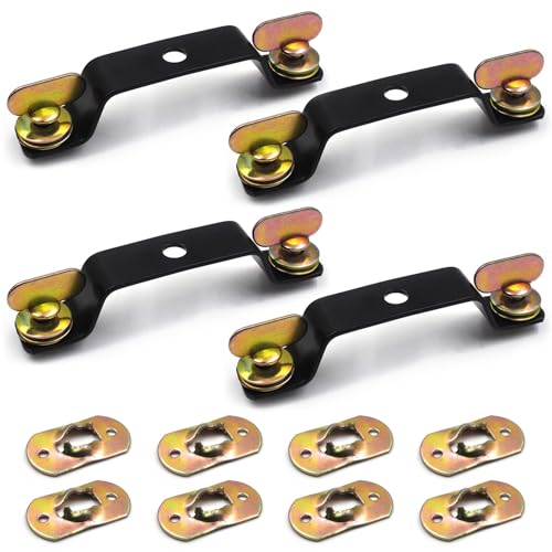 Moving Head Light Bridge Connector Truss Clamp Stage Light Clamps, Bracket Connector Spacing 14cm, Quick Lock, 12 mm Aperture Diameter, 220 lb Load Capacity 4 Pack