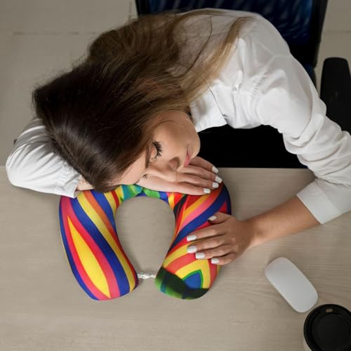 Almohada de espuma viscoelástica para viaje negra miniatura 7