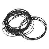 SHINEOFI 30 Stück Gummiriemen 130mm X 1,2mm für Cd- Dvd und Videorecorder Antrieb Universelle Ersatzriemen für Kassettenrekorder und Flachbandgeräte Geräuscharm und Langlebig