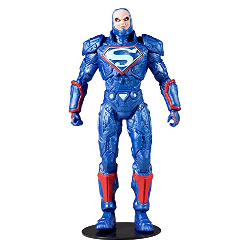McFarlane Toys DC Multiverse Lex Luthor in Blue Power Suit 7" Action Figure with Throne & Accessories