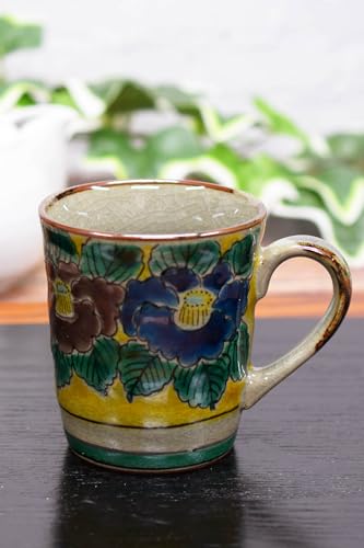 和座の蔵 おしゃれ コーヒーマグ 九谷焼 マグカップ 吉田屋山茶花 陶器 高級 ブランド 食器 日本製 誕生日プレゼント 還暦祝い 古希祝い 喜寿祝い 米寿祝い ギフト