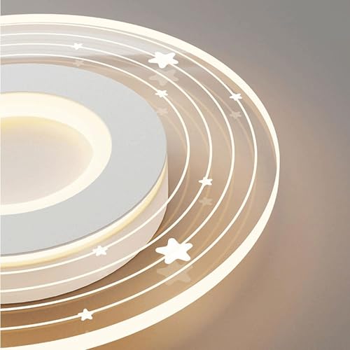 Plafonnier LED proche du plafond lustre moderne pour chambre - 4