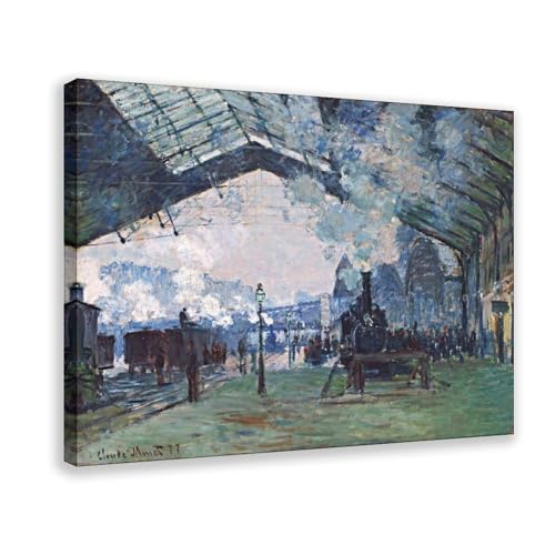 Poster Monet Train de Normandie décoration murale grand format pour bureau zen