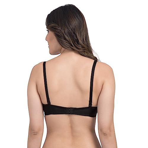 Image of Tweens - Heavily Padded Semi Push-Up Bra - Polyamide Fabric - 3 /4th Coverage, Wireless, Multiway Straps, Seamless - Everyday T-Shirt Bra