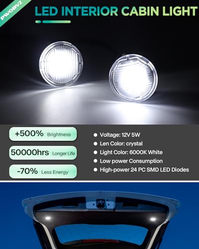 Luz LED interior trasera de carga para Jeep Grand Cherokee miniatura 2