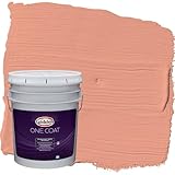 Glidden One Coat 5 gal. Opal Fire/Orange Satin Exterior Paint with Primer