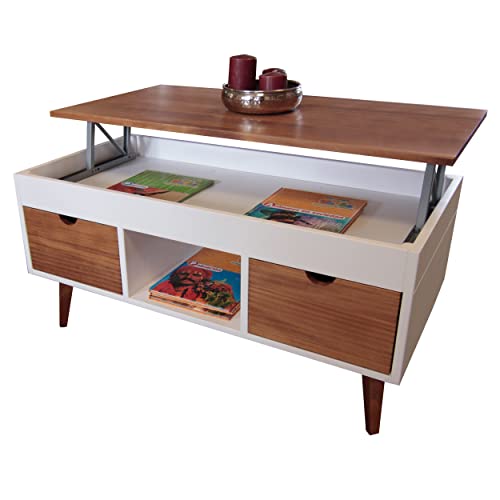 Table basse relevable blanche Karla 15 pour corriger la posture de dos - 8