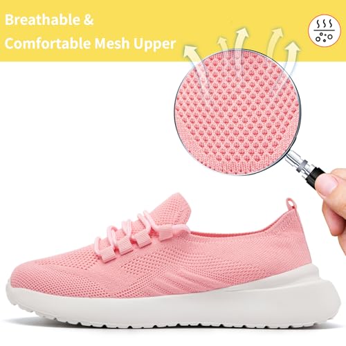 Womens Walking Shoes Running Tennis Slip On Travel Sneakers Casual Non Slip Fashion Gym Sports Lightweight Breathable Comfort Shoes3