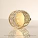 VINCIGANT Gold Cylinder Crystal Tealight Candle Holders for Office Table Decorative Centerpiece Gifts Christmas Decoration Gifts Boxed