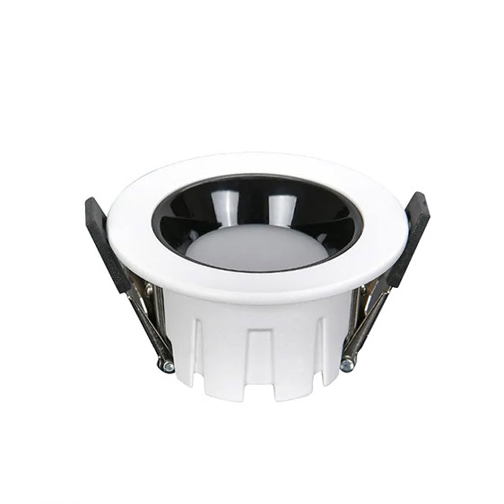 JKJZSALJ 1 Pack Retrofit Led Recessed Lighting,3000K/4000K/6000K Dimmable Led Can Lights,Baffle Trim,12W Led Recessed,Baffle Trim,Black