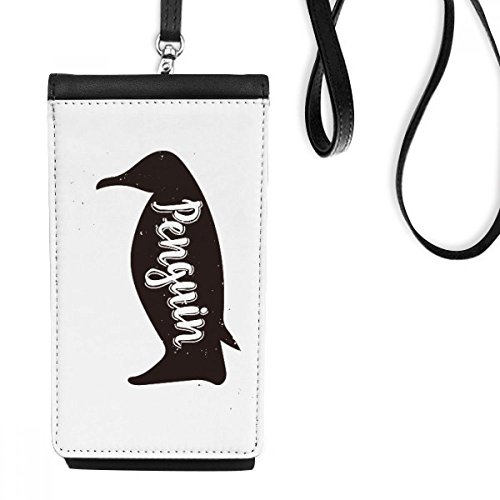 Sac de téléphone suspendu pingouin en faux cuir, une idée cadeau originale et utile