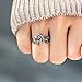 Todays Daily Deals Dainty Black Rose Flower Ring for Women, 925 Sterling Sliver Elegant Flower Rose Black CZ Leaf Ring, Love All Parts Of Myself Black Rose Ring,Birthday Gifts for Women,Jewelry Sale