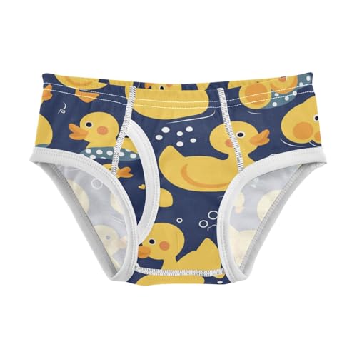 KLL Yellow Duck Cartoon Baby Boys Pure Cotton Nighttime Underwear Breathable Children Undies