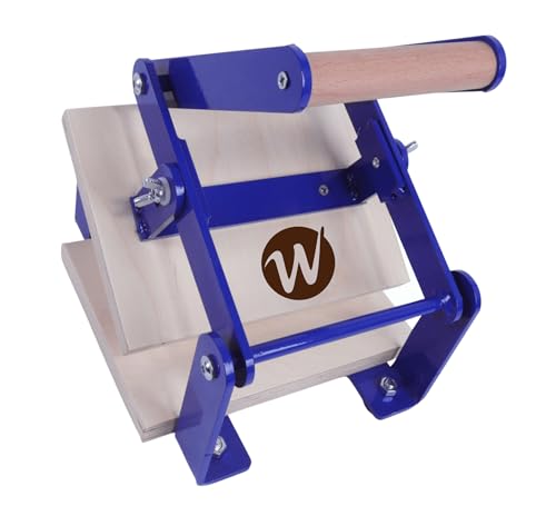WoodLinoPress Hand Lino Block Printing Press, Linoleum Press,p-Blue-a5