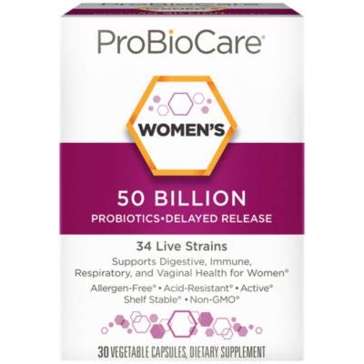 Probiotic for Women 50 Billion CFUs Supports Digestive Vaginal Health (30 Vegetable Capsules)