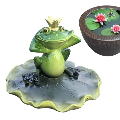 Bkljkf Artificial Pond | Pool Decoration Frog Figure Outdoor, Resin Art Animal Figure Decoration Gift Garden Pond Landscape Flat Water Area