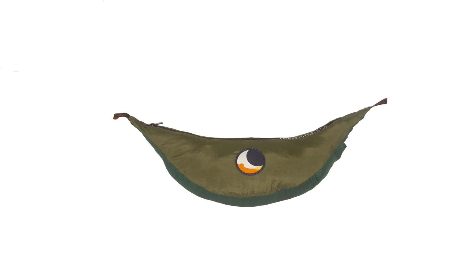 Ticket to the Moon Original per 1-2 Persone, commercio equo & fatta a mano, leggera VERDE SCURO/VERDE MILITARE per viaggiare, il campeggio e l'uso quotidiano, XL 3.2*2m, 600g, nylon paracadute in seta