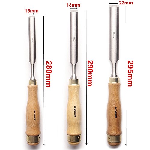 RDEER - Juego de herramientas de tallado de madera para tallar cuchillos de madera, 7 piezas, herramientas semicirculares