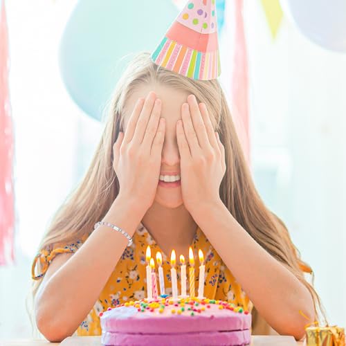 4mm Gemstone Birthday Bracelets for Women,10th to 60th Birthday Gifts for Women, Friend, Sister, Daughter, Mom, Grandma...4