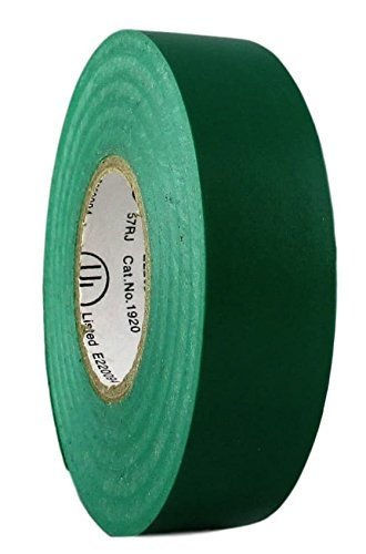 Image of TradeGear Green 10 Pack - UL Listed Colored Electrical Tape, 60 ft x 3 /4 in, 600V, Flame Retardant, Waterproof, Rubber Adhesive - Phase Marking, Wire ID, Automotive