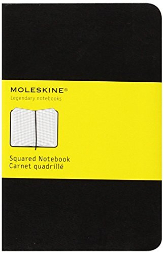 By Moleskine Moleskine Classic Notebook, Pocket, Squared, Black, Hard Cover (3.5 x 5.5) (Classic Notebooks) (Ntb) [Hardcover]