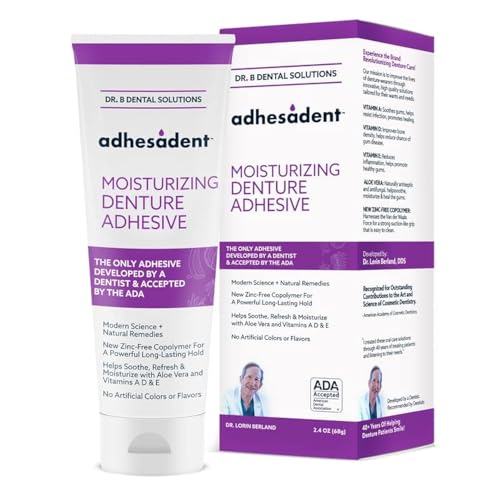 Dr. B Dental Solutions Adhesadent Moisturizing Denture Adhesive