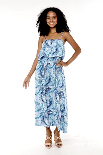Image of Hawaii Hangover Family Matching Hawaiian Clothes, Simply Blue Leaves | Family matching Hawaiian outfits, Simply Blue Leaves, lightweight rayon, machine washable, tropical leaf print, luaus