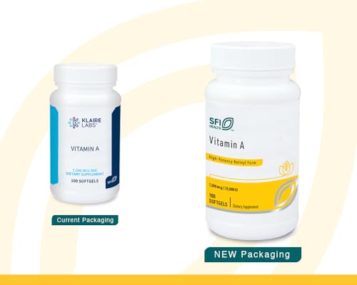 SFI Health Klaire Labs Vitamin A, 100 Softgels - Image 2