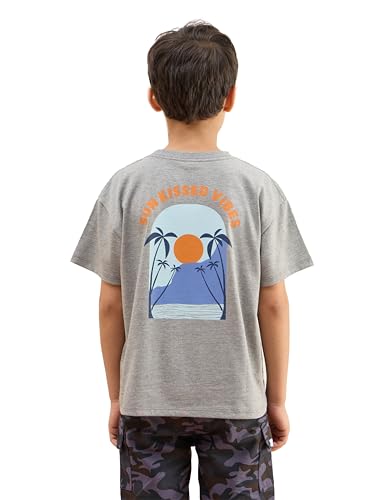 Image of Amazon Brand - Symbol Boys 100% Cotton Oversized Graphic Printed Half Sleeves T-Shirt | Age 6-14 Years