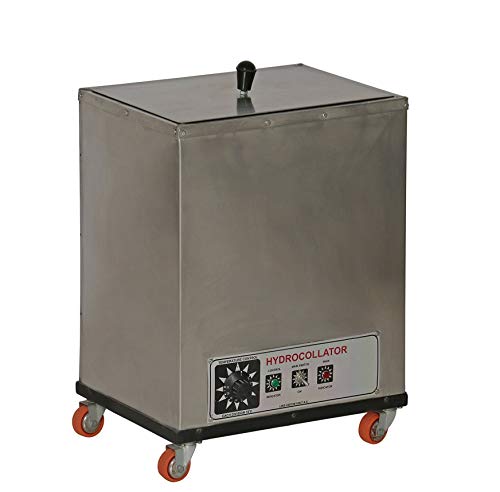 Image of Professional Stainless Steel Hydrocollator Machine - 4 Pack Capacity Hot Therapy Unit for Physiotherapy - Thermostatic Moist Heat Station for Clinical & Hospital Use