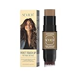 SEVICH Dual-Ended Root Touch Up Stick - Waterproof Hairline Enhancer for Sparse Hairlines & Gray Coverage, Non-Sticky Scalp Concealer with Beeswax, Instant Volume & Natural Look (Light brown)