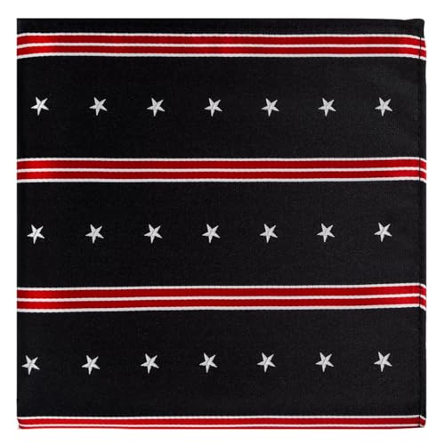 Image of KissTies Mens Pocket Square Silk Hanky The USA Pattern Handkerchief